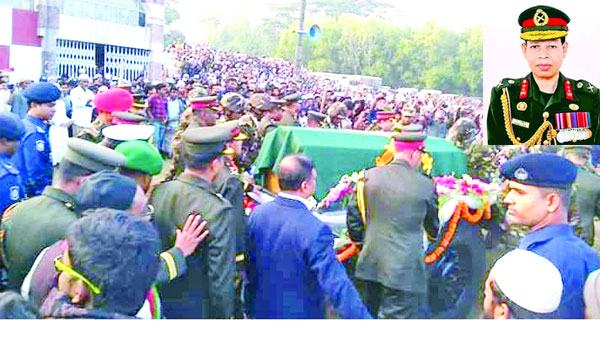 মায়ের পাশে চিরনিদ্রায় শায়িত হলেন প্রধানমন্ত্রীর সামরিক সচিব