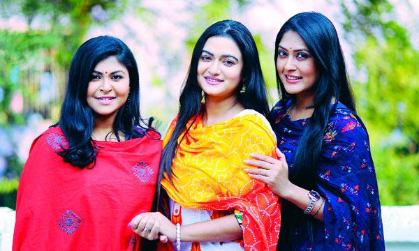 একই ধারাবাহিকে  মৌ, নাফা ও  পূর্ণিমা বৃষ্টি