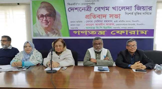 গণতন্ত্রের জন্য যারা যুদ্ধ করেছিল তাদের বন্দি করে রাখা হয়েছে : সেলিমা রহমান