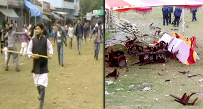 প্রতিষ্ঠা বার্ষিকীতে ব্যাপক সংঘর্ষে জড়াল ছাত্রলীগের দু’গ্রুপ