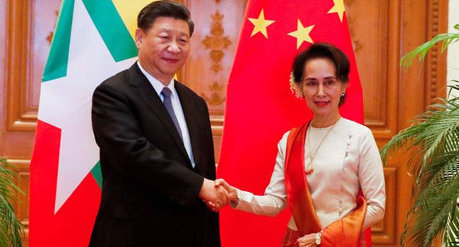 চীনের বিশাল বিনিয়োগ চুক্তি রাখাইনে