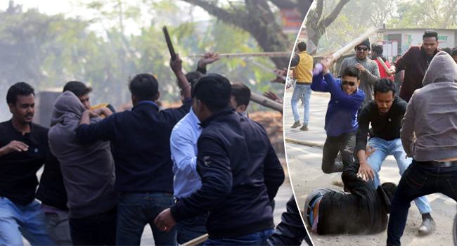ইবিতে ছাত্রলীগের ২ গ্রুপে সংঘর্ষ, সম্পাদকসহ আহত ২০