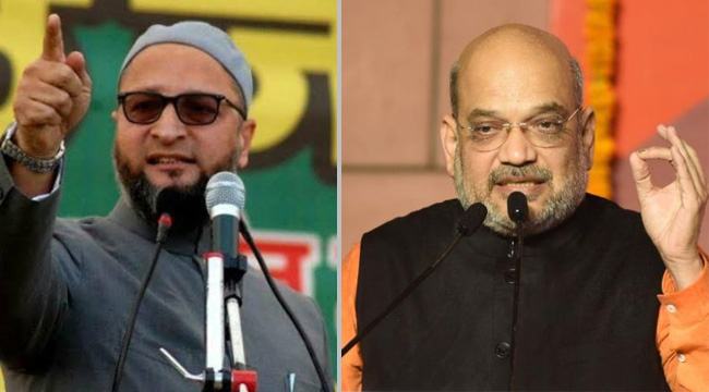 সাহস থাকলে দাড়িওয়ালা মানুষটির সাথে বিতর্কে বসুন, অমিতকে চ্যালেঞ্জ ওয়াইসির