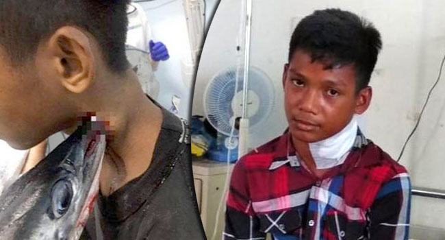 মাছ শিকার করতে গিয়ে নিজেই মাছের শিকারে পরিণত