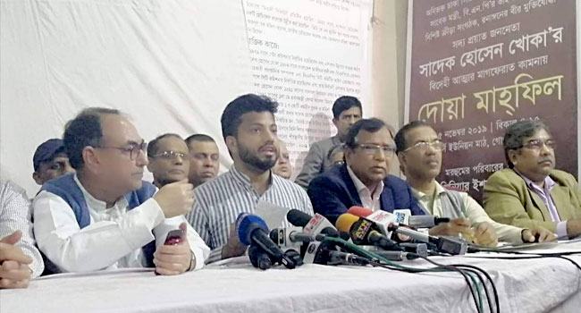 বিন্দুমাত্র বিচলিত হবেন না, নেতাকর্মীদের ইশরাক