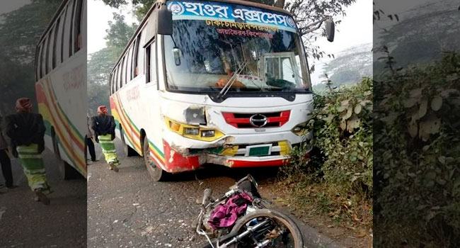 মনোহরদীতে সড়ক দুর্ঘটনায় মোটরসাইকেল চালক নিহত
