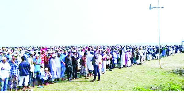জামালগঞ্জ উপজেলা চেয়ারম্যানের দাফন সম্পন্ন