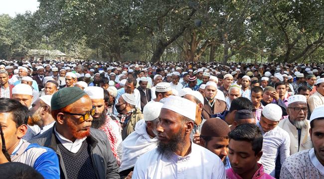 নীলফামারীতে জামায়াত নেতা আজিজুল ইসলামের জানাযায় মানুষের ঢল