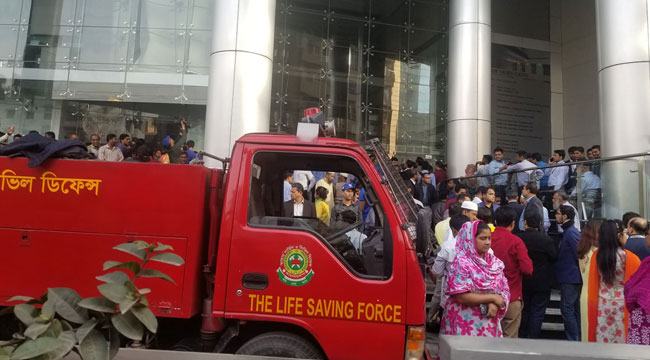 ডিআর টাওয়ারের আগুন নিয়ন্ত্রণে