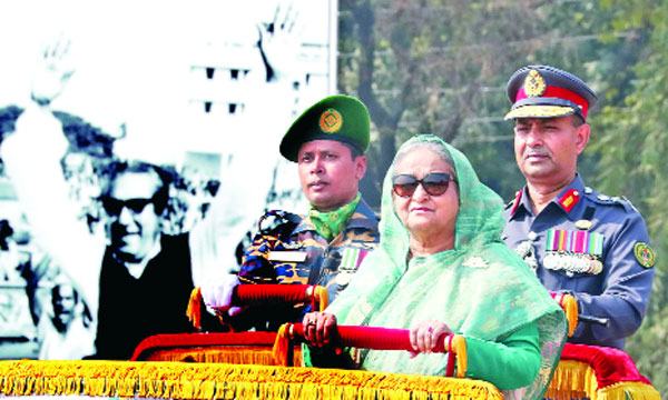 সুরক্ষা ও উন্নয়নে কাজ করতে আনসার বাহিনীর প্রতি আহ্বান প্রধানমন্ত্রীর