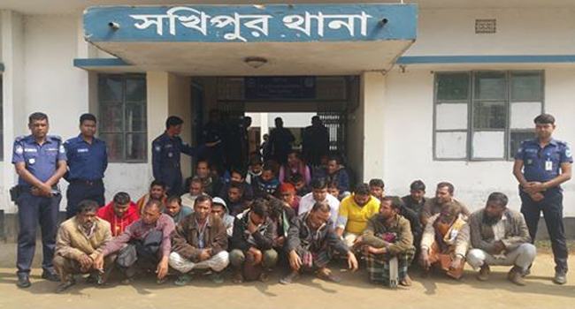 টাঙ্গাইলে বিভিন্ন জেলার ৪৩ জুয়াড়ি গ্রেফতার