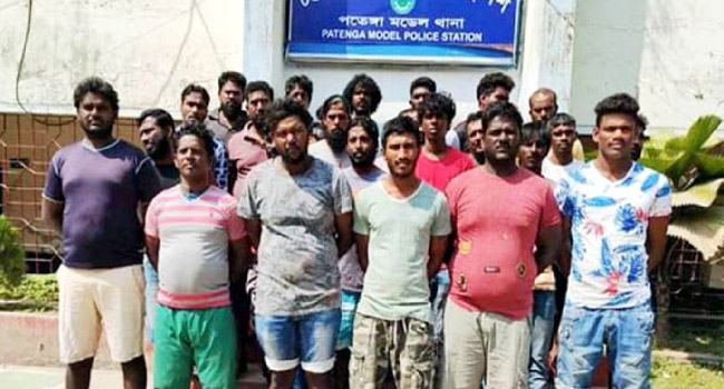 বাংলাদেশের পানিসীমায় ২৪ শ্রীলঙ্কান জেলে আটক