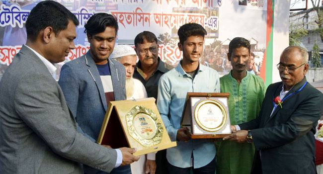 রংপুরে  সংবর্ধনা পোলো বিশ্বকাপ জয়ী আকবরসহ দুই খেলোয়াড়
