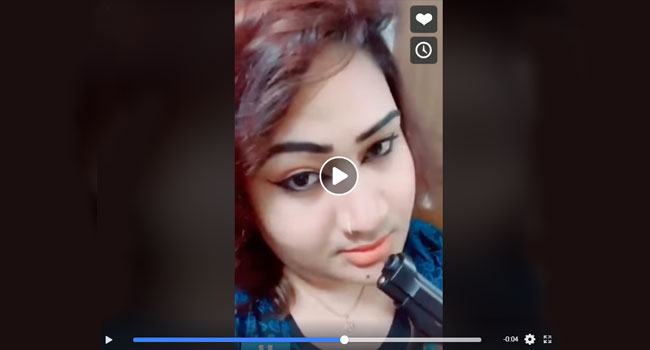 পিস্তল হাতে পাপিয়ার ভিডিও ভাইরাল (ভিডিও)