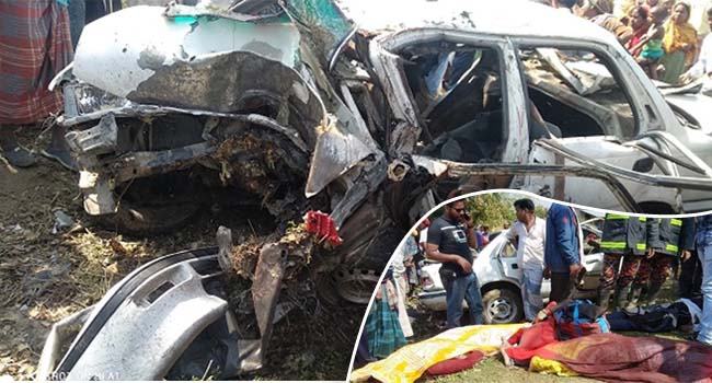 বিয়েতে যাওয়ার পথে কার উল্টে নিহত ৬