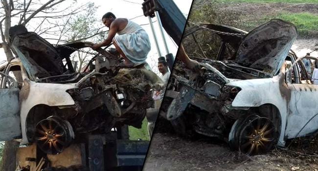 প্রাইভেটকারের সিলিন্ডার বিস্ফোরণে নিহত ৫