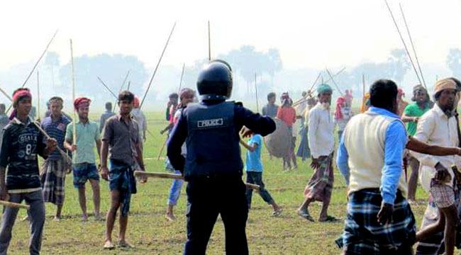 ফরিদপুরে দু’দল গ্রামবাসীর সংঘর্ষে পুলিশসহ আহত ২৫