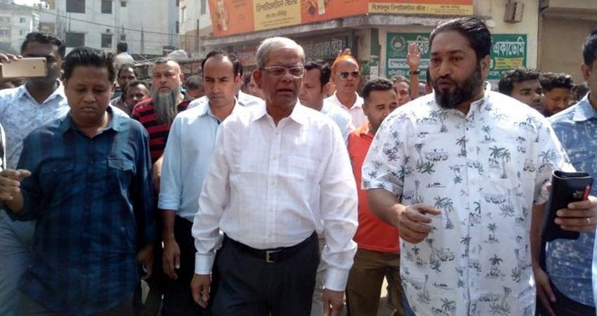 রূপনগরের বস্তিতে অগ্নিকাণ্ডে প্রভাবশালী মহল জড়িত : মির্জা ফখরুল
