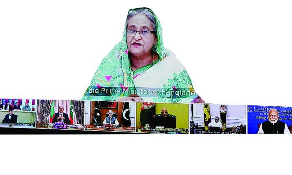 করোনা নিয়ে সার্ক সহযোগিতার আহ্বান প্রধানমন্ত্রীর
