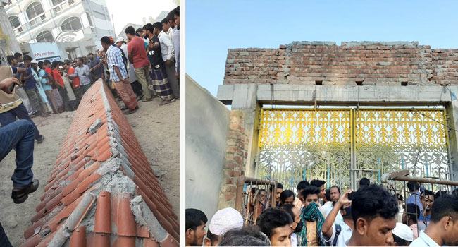 তাড়াশে কলেজের গেট ধসে নিহত ৪