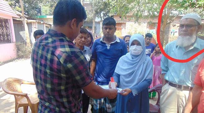 কোয়ারেন্টাইন আদেশ না মানা ব্যক্তি ইউএনও’র সাথে, পরে জরিমানা