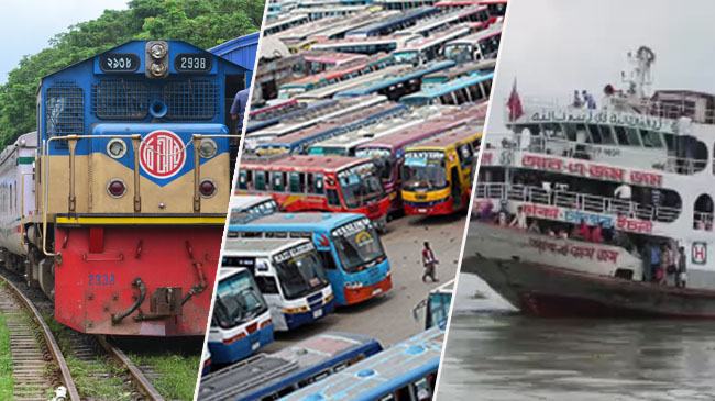 প্রয়োজনে বাস, ট্রেন ও নৌ চলাচল বন্ধ করবে সরকার