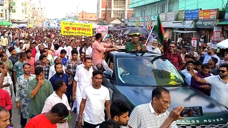 ঈশ্বরগঞ্জে বিএনপির বর্ণাঢ্য র‌্যালি
