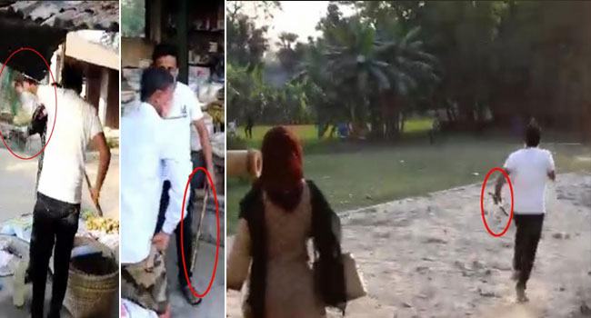 এসিল্যান্ডের নেতৃত্বে জনতাকে কান ধরানো-লাঠিপেটা করল পিয়ন
