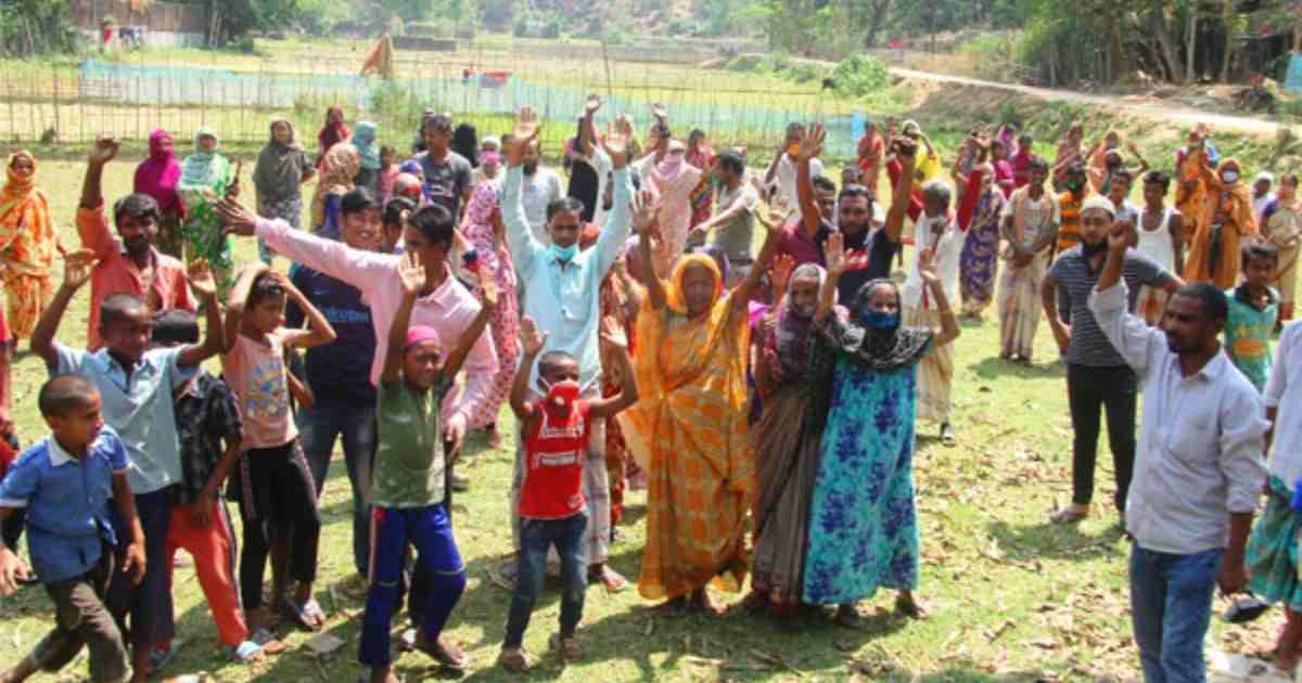 সিলেটে ত্রাণের জন্য বিক্ষোভ, সরকারি সহায়তা না পাওয়ার অভিযোগ