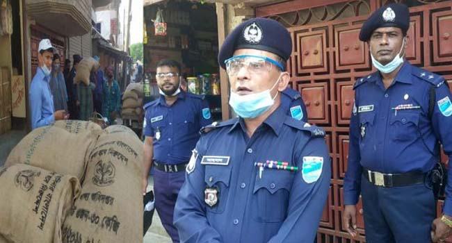 পাংশায় ইউপি চেয়ারম্যানের গোডাউন থেকে ১৩৪ বস্তা চাল উদ্ধার