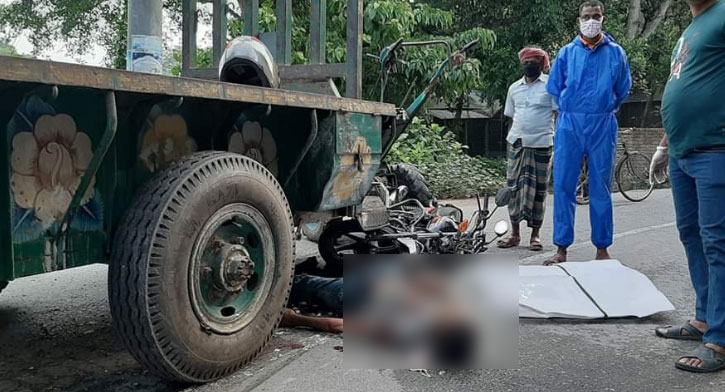 মানিকগঞ্জে ট্রলিচাপায় মোটরসাইকেল আরোহী নিহত