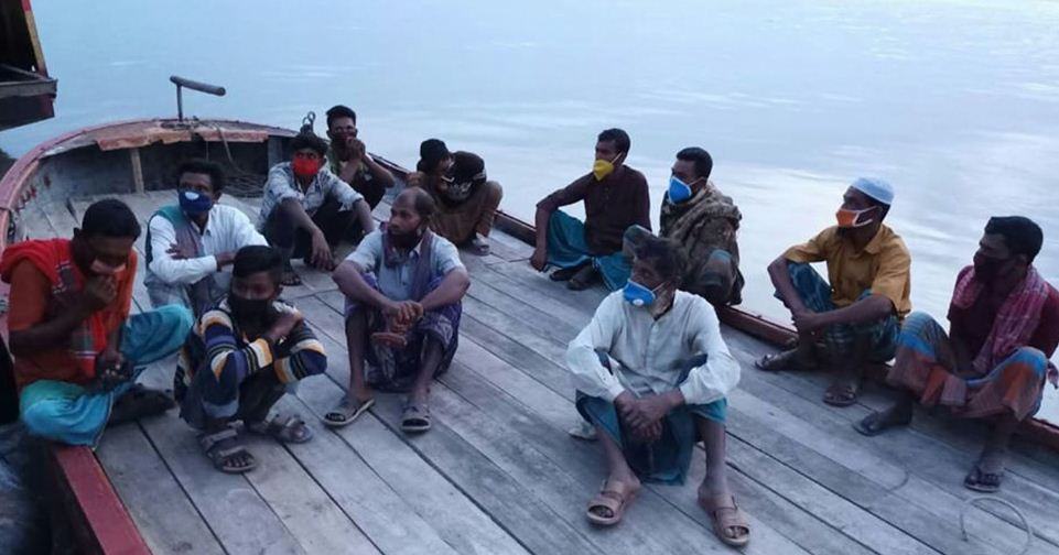 করোনা আতঙ্কে মুন্সীগঞ্জ থেকে আমতলীতে ১২ শ্রমিক, আটকের পর কোয়ারেন্টাইনে