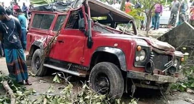 বাজিতপুরে সড়ক দুর্ঘটনায় দুই ছাত্র নিহত