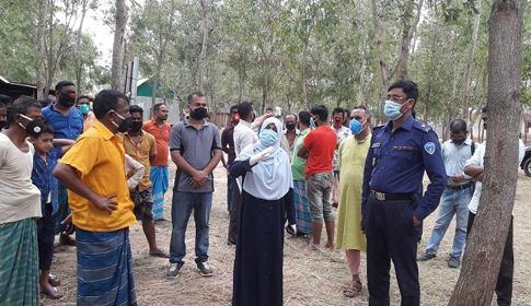 আখাউড়ার মাটিতে ফাটল, ৫০টি পরিবারকে সরিয়ে নেয়া হচ্ছে