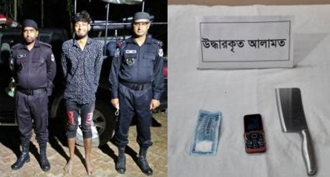 গাজীপুরে ডাকাত সর্দার মিন্টু র‌্যাব’র হাতে আটক