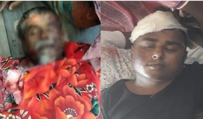 মাঠে ধান কেটে ফেরার পথে পিকআপ চাপায় বাবা নিহত, ছেলে আহত