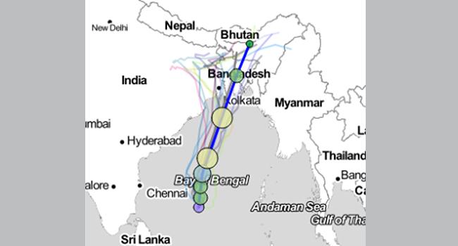 ঘূর্ণিঝড় আমফান বুধবার উপকূলে উঠে আসতে পারে