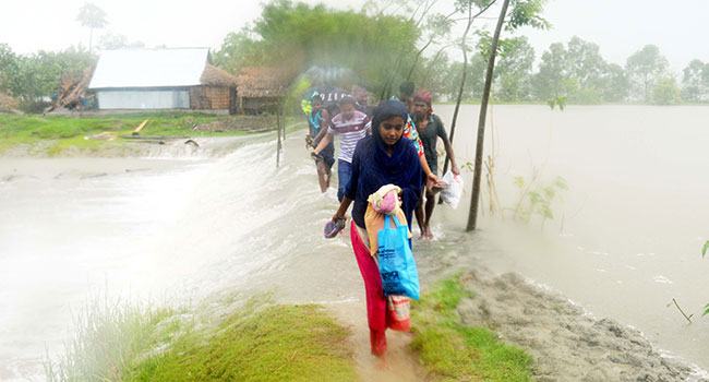 ঘূর্ণিঝড় আম্পানের প্রভাবে রাঙ্গাবালীর ৮ গ্রাম প্লাবিত