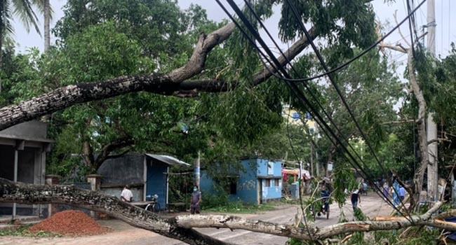 সাতক্ষীরায় মৎস্য ঘের ও ফসলি জমির ব্যাপক ক্ষতি