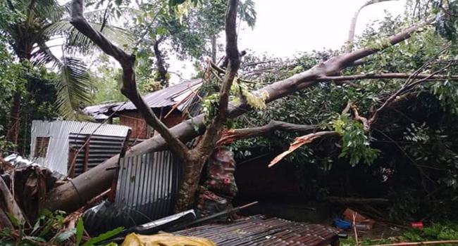 ঈদের সকালে ঝড়ের আঘাতে লণ্ডভণ্ড লালমনিরহাটের অর্ধশত ঘরবাড়ি