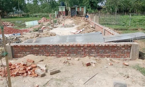 ফেসবুকের কল্যাণে ঝিনাইগাতীতে পুড়ে যাওয়া মাদরাসার নির্মাণ কাজ শুরু