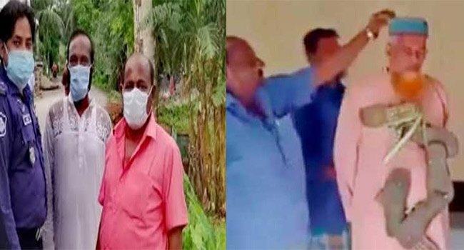 বরিশালে ইমামকে জুতার মালা পরিয়ে হেনস্থা : চেয়ারম্যান গ্রেফতার