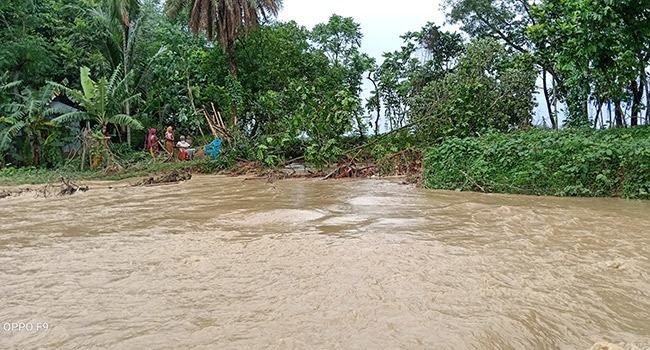 হালুয়াঘাটে পাহাড়ি ঢলে ব্যাপক ক্ষয়ক্ষতি