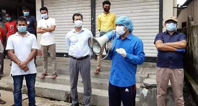 শ্রীমঙ্গলে ‘রেড জোন’ চিহ্নিত এলাকাকে লকডাউন ঘোষণা