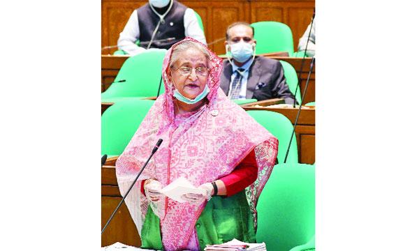 আ’লীগ ক্ষমতায় বলেই করোনার দুঃখ-কষ্টে মানুষের পাশে দাঁড়াচ্ছে : সংসদে প্রধানমন্ত্রী