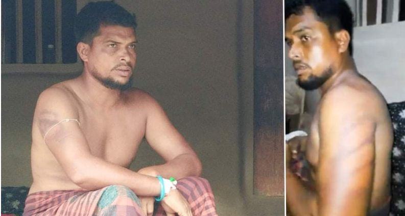বিচারের নামে যুবকের ওপর নৃশংস নির্যাতন
