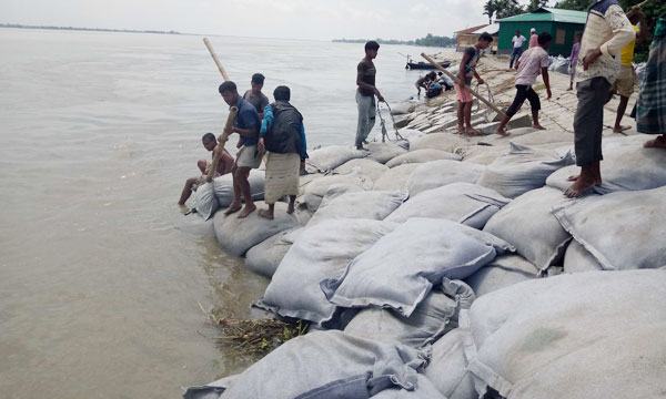 রংপুর অঞ্চলে কমছে পানি বাড়ছে ভাঙন