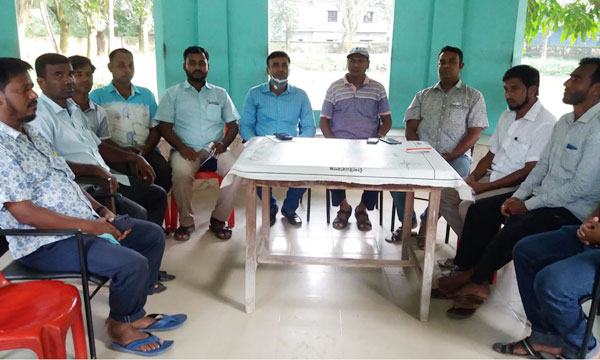 পোরশায় সাংবাদিকদের সাথে নবাগত ওসির মতবিনিময়