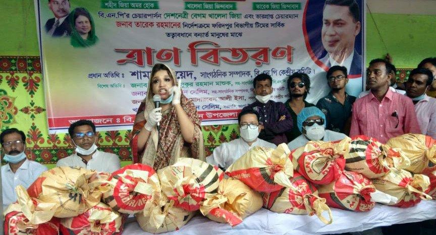 বন্যা ও করোনায় সরকারের বরাদ্দকৃত ত্রাণ ক্ষতিগ্রস্তদের কাছে পৌছে না : শামা ওবায়েদ
