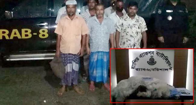 ১৪ হাজার মিটার নিষিদ্ধ কারেন্ট জালসহ উজিরপুরে গ্রেফতার ৯